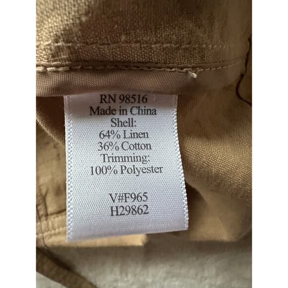 Coldwater Creek Gold Metallic Belted Jacket Size Large - Picture 5 of 8